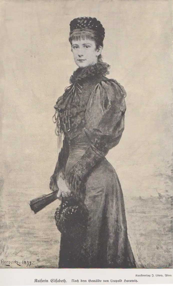1893年のオーストリア皇后エリザベート