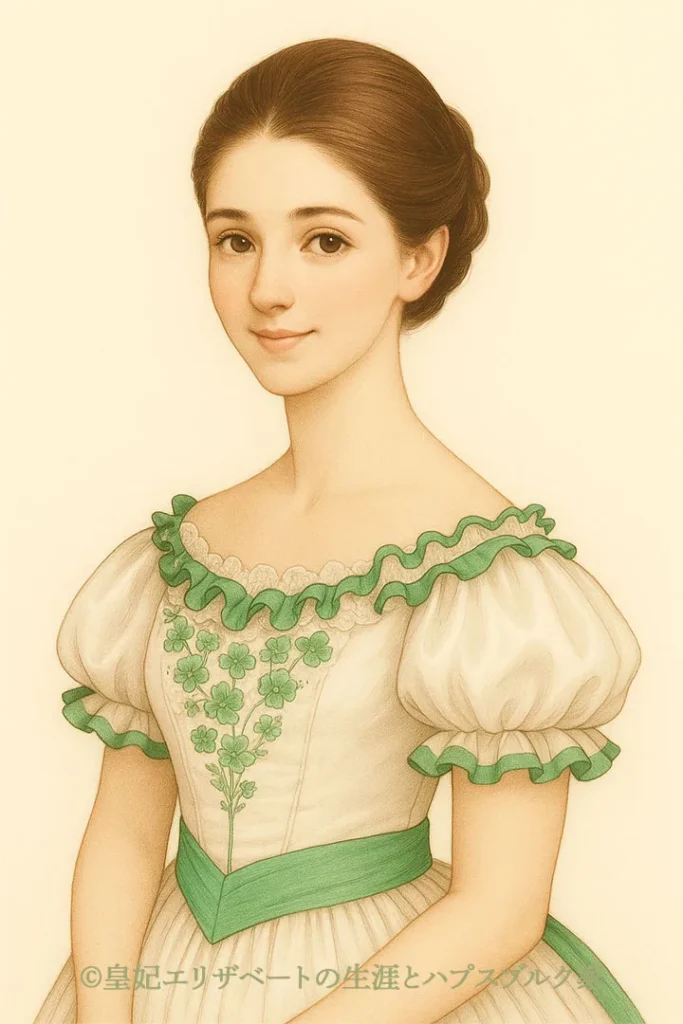 結婚の準備が整った女性の結い上げた髪型・イメージ図