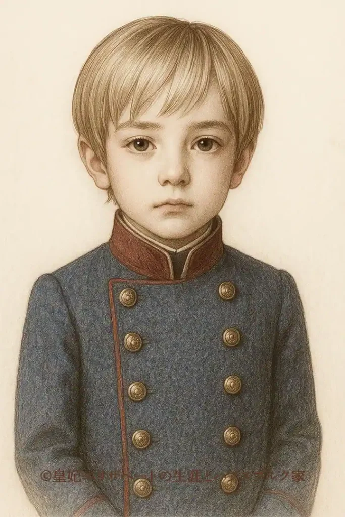 幼少期のルドルフ皇太子・イメージ図